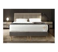 Ensemble matelas 160 x 200 cm vingt-quatre - ressorts ensachés - ep. 24 cm - ferme - sommier gris G