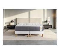 Ensemble matelas 160 x 200 cm Vingt-Six - Ressorts ensachés - Ep : 26 cm - Ferme - sommier Blanc G