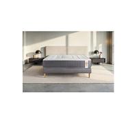 Ensemble matelas 160 x 200 cm Vingt-Six - Ressorts ensachés - Ep : 26 cm - Ferme - sommier Gris