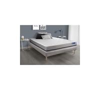 Ensemble matelas 160x200 ACTIFLEX SOFT 3zones de confort + sommier KIT gris