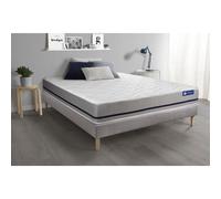 Ensemble matelas 160x200 ACTIMEMO SOFT 3zones de confort + sommier KIT gris