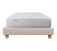 Ensemble Matelas 160x200 cm, Purlux, 26 cm, mousse mémoire de forme, ferme, face été/hiver + sommier beige ep20cm G