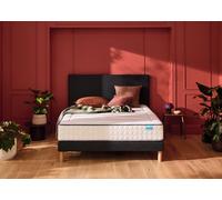 Ensemble matelas 180 x 200 cm et sommier 2 x 90 x 200 cm chine gris anthracite - Merinos Beauty Bed
