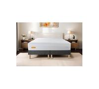 Ensemble matelas 180 x 200 cm Memo bio - Mousse à mémoire de forme - Ep : 26 cm - Equilibré - sommier Gris