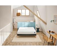 Ensemble matelas 180 x 200 cm + sommier 2 x 90 x 200 cm tisse gris fume - Bultex ensemble basicly