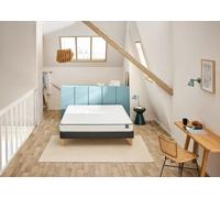 Ensemble matelas 180 x 200 cm + sommier 2 x 90 x 200 cm trame marron - Bultex ensemble basicly