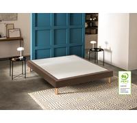 Ensemble matelas 180 x 200 cm + sommier 2 x 90 x 200 cm Trame marron - Bultex ensemble smart night