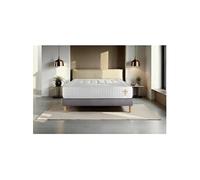 Ensemble matelas 180 x 200 cm Vingt-Quatre - Ressorts ensachés - Ep : 24 cm - Ferme - sommier kit Gris