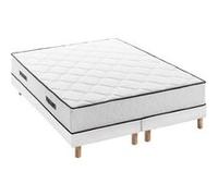 Ensemble matelas 180x200 cm + sommiers 2x90x200 cm - Ressorts ensachés - 7 zones de confort - 27 cm - Équilibré - DEKO DREAM G