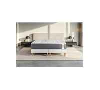 Ensemble matelas 200 x 200 cm Vingt-Six - Ressorts ensachés - Ep : 26 cm - Ferme - sommier Blanc