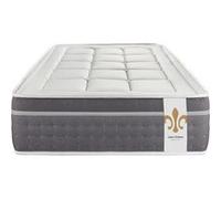 Ensemble matelas 90 x 190 cm Trente - Ressorts ensachés et mémoire de forme - Ep : 30 cm - Equilibré - sommier kit Gris G