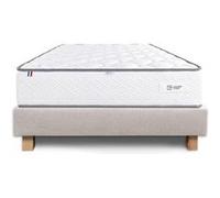 Ensemble Matelas 90x190 cm, Iris, 20 cm, mémoire de forme, ferme, face été/hiver + sommier beige ep20cm G