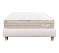 Ensemble Matelas 90x190 cm, Sublime, 20 cm, mémoire de forme, ferme, face été/hiver + sommier beige ep20cm G
