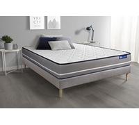 Ensemble matelas a memoire ACTIMEMO PUR 140x200cm 3zones de confort + sommier KIT gris