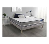 Ensemble matelas a memoire ACTIMEMO PUR 180x200cm 3zones de confort + sommier KIT gris