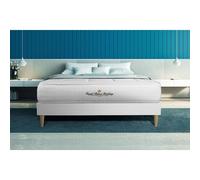 Royal Palace Bedding Ensemble Matelas à mémoire de Forme Maxi épaisseur Balmoral 200x200 sommier KIT Blanc | Epaisseur : 24 cm | Confort : Ferme