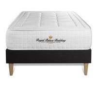 Ensemble Matelas a memoire de forme maxi epaisseur Balmoral 90x190 sommier KIT noir