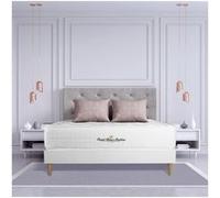 Ensemble matelas à mémoire de forme maxi épaisseur Buckingham 160x200 sommier KIT blanc G