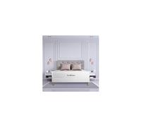 Ensemble matelas a memoire de forme maxi epaisseur Buckingham 180x200 sommier KIT blanc