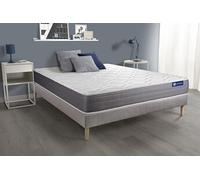 Ensemble matelas ACTIFLEX DREAM Ressorts ensaches et memoire de forme 140x190 cm 5zones de confort + sommier KIT gris