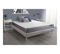 Ensemble matelas ACTIFLEX DREAM Ressorts ensaches et memoire de forme 160x200 cm 5zones de confort + sommier KIT gris