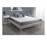 Ensemble matelas ACTIFLEX DREAM Ressorts ensaches et memoire de forme 180x200 cm 5zones de confort + sommier KIT gris