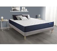 Ensemble matelas ACTIFLEX LIFE 140x200 Ressorts ensaches et Memoire de forme 5zones de confort + sommier KIT gris