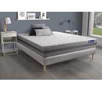 Ensemble matelas ACTIFLEX RELAX Ressorts ensaches + memoire de forme 140x190 Max epaisseur 5zones confort + sommier KIT gris