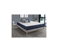 Ensemble matelas ACTIFLEX TECH 180x200 Memoire de forme Maxi epaisseur 5zones de confort + sommier KIT gris