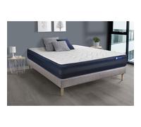 Ensemble matelas ACTIFLEX TECH 200x200 Memoire de forme Maxi epaisseur 5zones de confort + sommier KIT gris