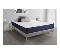 Ensemble matelas ACTILATEX LIFE 140x200 Latex et Memoire de forme 5zones de confort + sommier KIT gris
