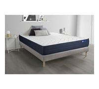 Ensemble matelas ACTILATEX LIFE 160x200 Latex et Memoire de forme 5zones de confort + sommier KIT gris