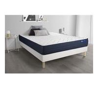 Ensemble matelas ACTILATEX LIFE 180x200 Latex et Memoire de forme 5zones de confort + sommier KIT blanc