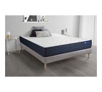 Ensemble matelas ACTILATEX LIFE 200x200 Latex et Memoire de forme 5zones de confort + sommier KIT gris