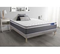 Ensemble matelas ACTILATEX PLUS 180x200 Latex+Mémoire de forme Maxi épaisseur 7zones de confort + sommier KIT gris G