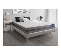 Ensemble matelas ACTILATEX RELAX Latex et memoire de forme 180x200 cm Maxi epaisseur 5zones de confort + sommier KIT gris