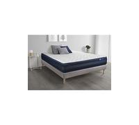 Ensemble matelas ACTILATEX TECH 160x200 Memoire de forme Maxi epaisseur 5zones de confort + sommier KIT gris
