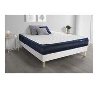 Ensemble matelas ACTILATEX TECH 180x200 Memoire de forme Maxi epaisseur 5zones de confort + sommier KIT blanc