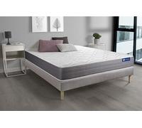 Ensemble matelas ACTIMEMO DREAM memoire de forme 140x200 cm 5zones de confort + sommier KIT gris