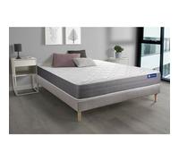 Ensemble matelas ACTIMEMO DREAM memoire de forme 160x200 cm 5zones de confort + sommier KIT gris