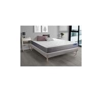 Ensemble matelas ACTIMEMO DREAM memoire de forme 180x200 cm 5zones de confort + sommier KIT gris