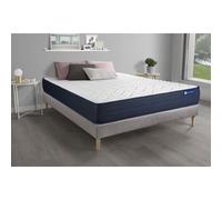 Ensemble matelas ACTIMEMO LIFE 140x190 Memoire de forme 5zones de confort + sommier KIT gris