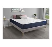 Ensemble matelas ACTIMEMO LIFE 160x200 Memoire de forme 5zones de confort + sommier KIT gris