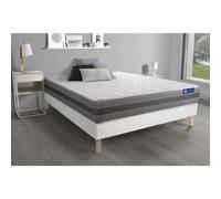 Ensemble matelas ACTIMEMO RELAX memoire de forme 160x200 cm Maxi epaisseur 5zones de confort + sommier KIT blanc