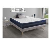 Ensemble matelas ACTIMEMO TECH 140x190 Memoire de forme Maxi epaisseur 5zones de confort + sommier KIT gris