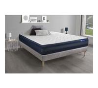 Ensemble matelas ACTIMEMO TECH 140x200 Memoire de forme Maxi epaisseur 5zones de confort + sommier KIT gris