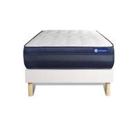 Ensemble matelas ACTIMEMO TECH 80x200 Mémoire de forme Maxi épaisseur 5zones de confort + sommier KIT blanc