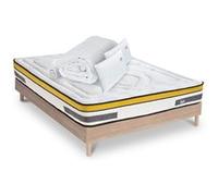 Ensemble Matelas Aubertin Ressorts ensachés Accueil mémoire + sommier + accessoires - 180 x 200 G