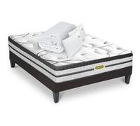 Ensemble Matelas Concorde Ressorts ensachés Accueil mémoire + sommier + accessoires - 140 x 200 G