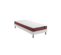 Ensemble matelas couchage latex, sommier Lune et pieds Crépuscule 400 - 120x190
